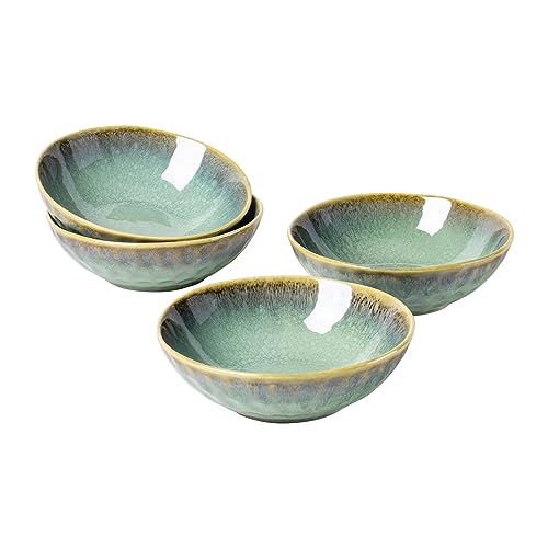 Schalen Setl, 4-teiliges Bowl Schüssel - 750ml, Müslischalen Steingut Set/Suppenschüsseln Keramik/Schalen Ramen, Suppen Teller Set Beige - Bowl Schüssel für 4 Personen von Henten Home