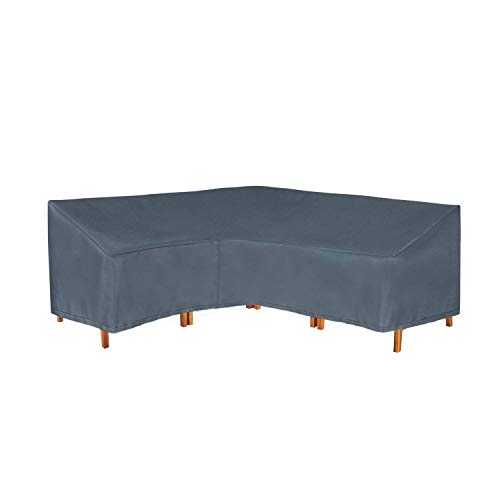 Hentex Cover Loungemöbel Abdeckhaube für L-Form Sofas,Wasserdichtes Atmungsaktives TPU Gewebe Abdeckhaube für Gartenmöbel ,Wasserdicht Schutz vor Wind UV schützende (Grau (210 * 270 * 85W*90H/65H cm) Hentex Cover Loungemöbel Abdeckhaube für L-Form Sofas,Wasserdichtes Atmungsaktives TPU Gewebe Abdeckhaube für Gartenmöbel ,Wasserdicht Schutz vor Wind UV schützende (Grau (210 * 270 * 85W*90H/65H cm) von Hentex Cover