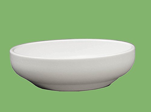 Hentschke Keramik Brunnenschale/Pflanzschale/Wasserschale Ø 38 x 12 cm, weiß, 039.038.04 ohne Bodenloch von Hentschke Keramik