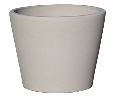 Hentschke Keramik Pflanztopf/Pflanzkübel frostsicher Ø 40 x 32 cm, samt grau, 342.040.58 Blumenkübel für Draußen + Innen - Made in Germany von Hentschke Keramik