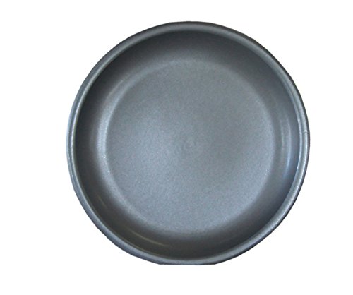 Hentschke Keramik Untersetzer für Blumentopf/Pflanztopf Ø 27 x 4 cm, Stellfläche 22 cm, 099.027.70 anthrazit Made in Germany von Hentschke Keramik