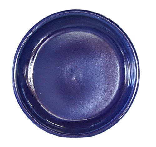 Hentschke Keramik Untersetzer für Blumentopf/Pflanztopf Ø 35 x 4 cm, Stellfläche 28 cm, 099.035.64 Effekt blauMade in Germany von Hentschke Keramik