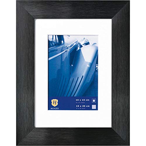 Fotorahmen aus geb�rsteten Aluminium Bilderrahmen 10x 15 oder 15x20 schwarz Henzo 80.621.08 von Henzo