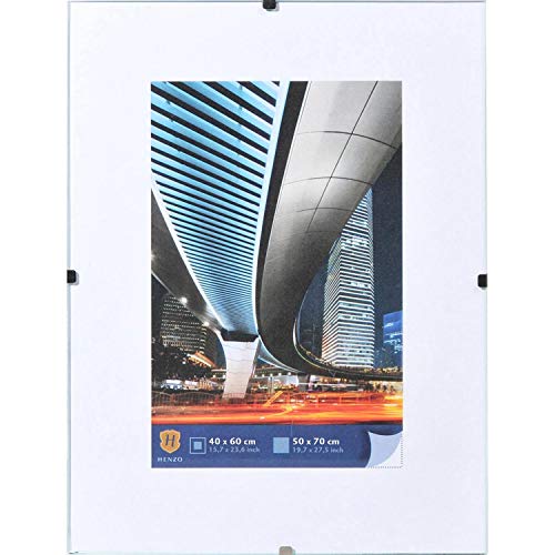 Henzo 8072400 Clipframe Bilderrahmen, Glas, transparent, 50x70 cm von Henzo