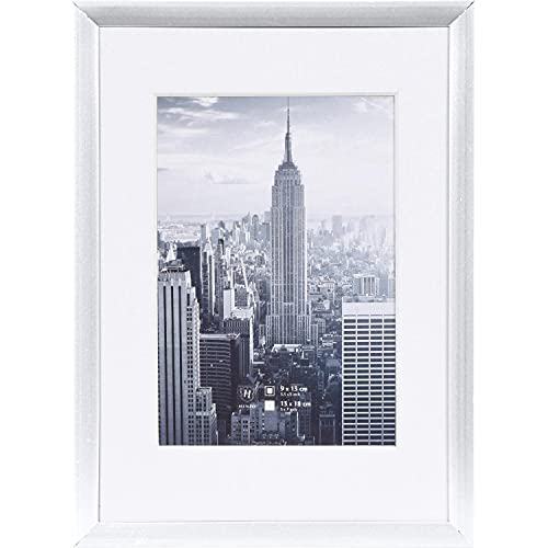 Henzo Manhattan Bilderrahmen, Aluminium, Silber, Bildformat 13x18 cm von Henzo