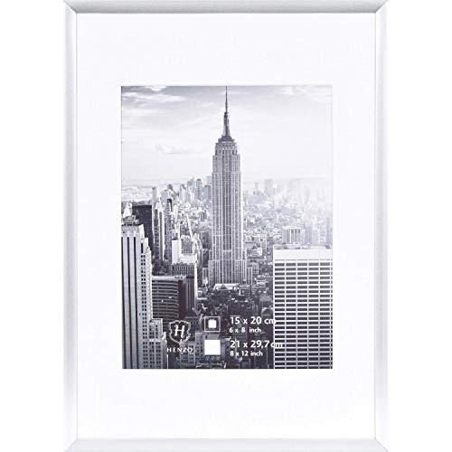 Henzo Manhattan Bilderrahmen, Aluminium, Silber, Bildformat 21x30 cm von Henzo
