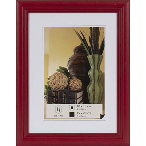 Henzo Artos Bilderrahmen, Holz, Rot, Bildformat 15x20 cm von Henzo