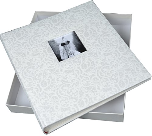 Henzo Hochzeitsalb. CIRA Weiss Fotoalbum, 30.5 x 28 x 5 cm von Henzo
