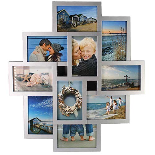 Henzo Holiday Gallery Bilderrahmen, Kunststoff, Silber, Rahmenformat 45x60 cm von Henzo
