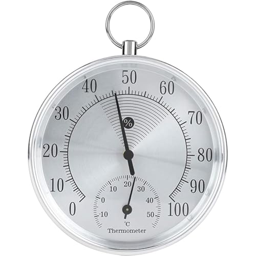 Heozlion Analoges Thermometer Hygrometer Temperatur- für Den Innen- und Außenbereich HT9100 von Heozlion