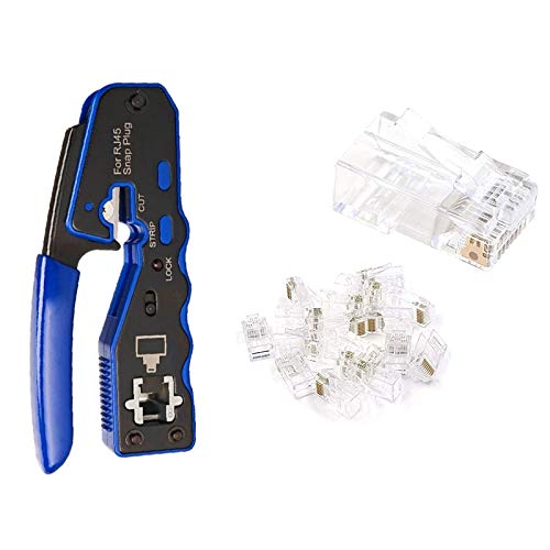 Heozlion Ethernet RJ45 Pass Through Crimp Werkzeug Paket mit CAT6 RJ45 Pass Through Ethernet 50U Modular Plug 25 Pack Heozlion Ethernet RJ45 Pass Through Crimp Werkzeug Paket mit CAT6 RJ45 Pass Through Ethernet 50U Modular Plug 25 Pack von Heozlion