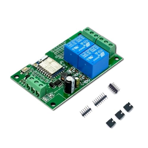 Heozlion Relaismodul ESP-07 2-Wege-WIFI- 5V/8-80V Stromversorgung ESP8266 Entwicklungsboard Sekundäres Entwicklungsmodul Heozlion Relaismodul ESP-07 2-Wege-WIFI- 5V/8-80V Stromversorgung ESP8266 Entwicklungsboard Sekundäres Entwicklungsmodul von Heozlion