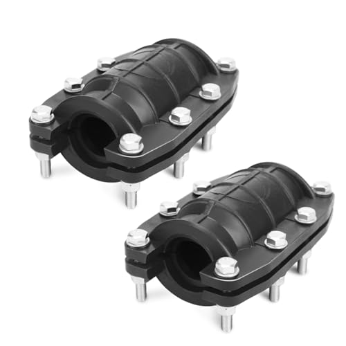 Hepzest 1-Zoll-Rohrreparaturschelle, Notfall-Rohrreparaturset für Kunststoff- und Metallrohre (24 mm - 26 Mm), 2er-Pack von Hepzest