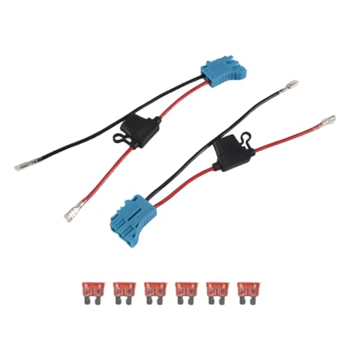 Hepzest 2er-Pack 12 AWG Kabelbaumstecker Ersatz für Peg-Perego 12 Volt SLA Batterie Aufsitzauto Spielzeug mit Sicherung Hepzest 2er-Pack 12 AWG Kabelbaumstecker Ersatz für Peg-Perego 12 Volt SLA Batterie Aufsitzauto Spielzeug mit Sicherung von Hepzest