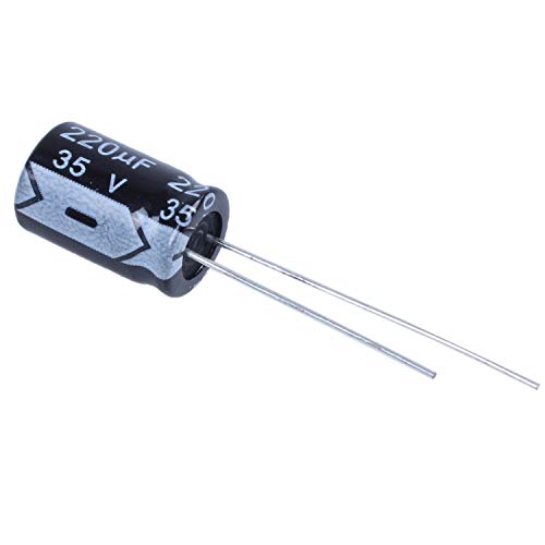 Hepzest SODIAL (R) 10 x 220uF 35V 105°C Radialer Elektrolyt Kondensator 8 x 12 mm von Hepzest