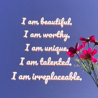 Spiegel Affirmation Vinyl Aufkleber Selbstliebe Geschenk, Inspirational Decor von HerParade