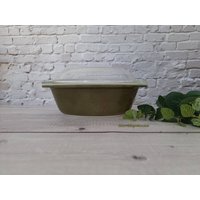 Vintage Rare Agee | Australisch "Olive Green' 1, 75 Pint Oval Casserole # Co-134 von HerVintageObsession