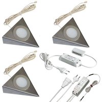 Hera 3er-Set LED-UB-Leuchte 2-LEDww eds+TrafoEBS 61055931202 von Hera