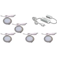 Hera 5er-Set LED-Einbauleuchte 4W ww eds +LED24/30W 61056305002 Hera 5er-Set LED-Einbauleuchte 4W ww eds +LED24/30W 61056305002 von Hera