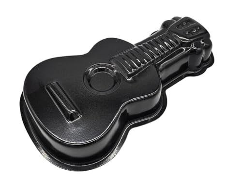 Hera Gitarren-Backform, Antihaftbeschichtet, Metall, Schwarz, 33x19x5,5cm, 1,6L von Hera