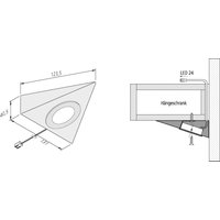 Hera LED-Unterbauleuchte UL2-LED F ww eds 61001461002 von Hera
