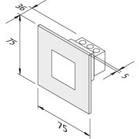 Hera LED-Wandeinbauleuchte 20202722108 von Hera