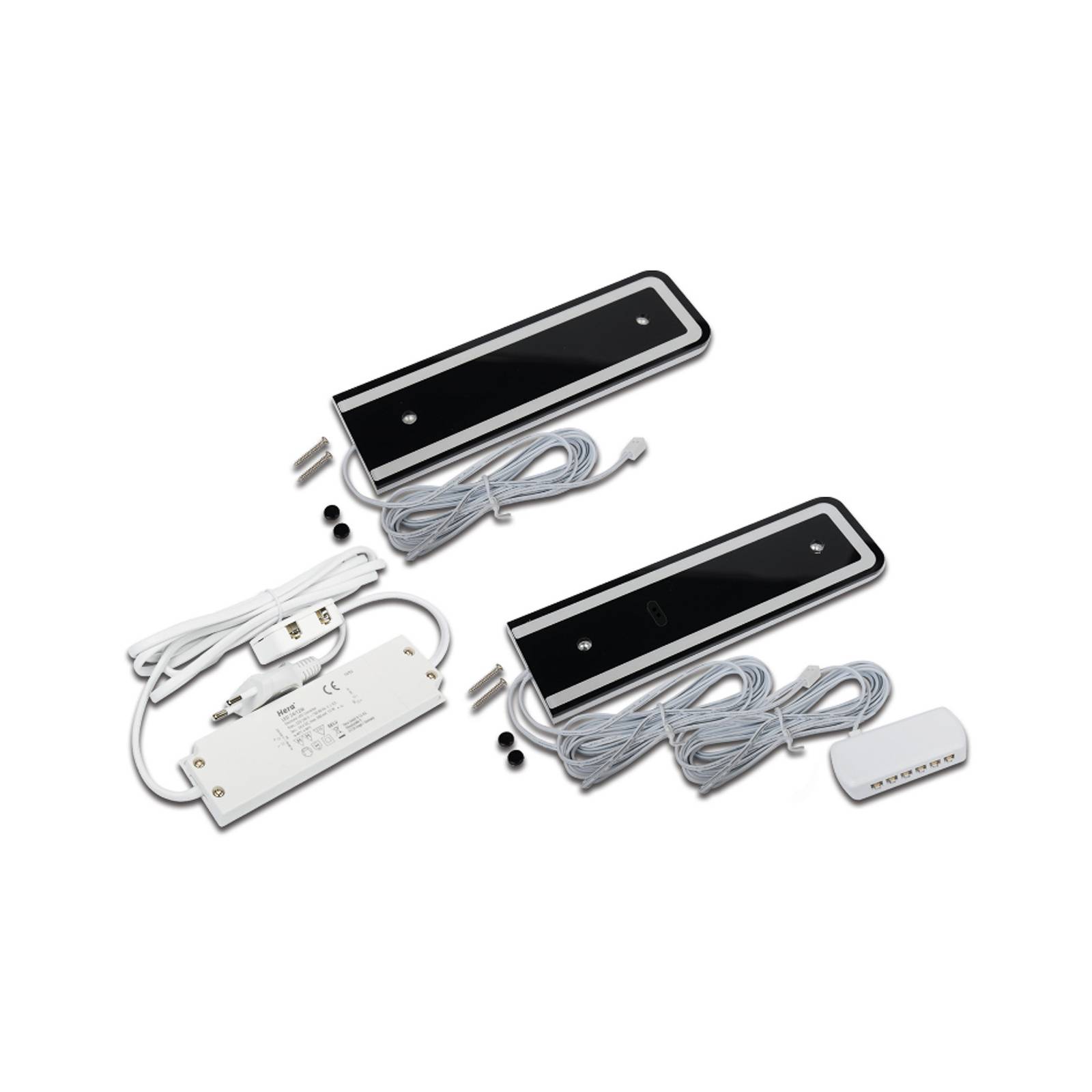 LED-Unterschranklampe U-Pad F, 2er-Set 3.000K schwarz Sensor LED-Unterschranklampe U-Pad F, 2er-Set 3.000K schwarz Sensor von Hera