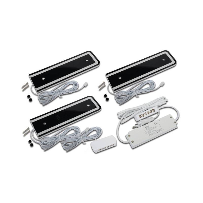 LED-Unterschranklampe U-Pad F, 3er-Set 4.000K schwarz Sensor LED-Unterschranklampe U-Pad F, 3er-Set 4.000K schwarz Sensor von Hera