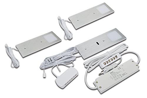 Quellmalz Succsale SAB LED-LED ECO-Pad F 3er-Set-Unterbauleuchten -silber Alu Quellmalz Succsale SAB LED-LED ECO-Pad F 3er-Set-Unterbauleuchten -silber Alu von Hera