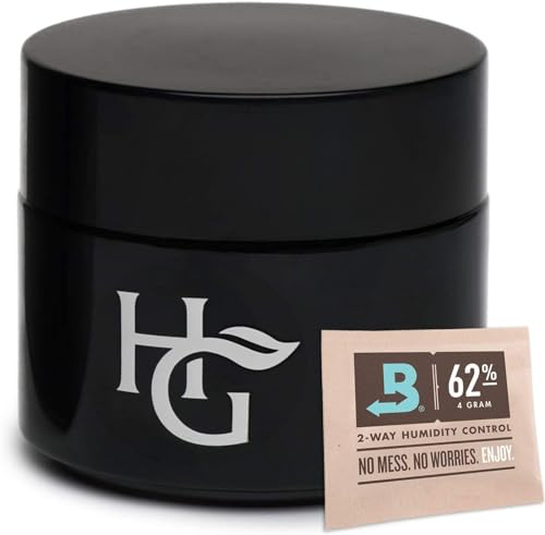 Herb Guard - Luftdichter Behälter und geruchsdichtes Glas (100 ml) Bonus Feuchtigkeitspackung hält Waren monatelang frisch von Herb Guard