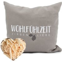 herbalind Zirbenkissen "Zirbenkissen, Entspannung und Wohlfühlen", (1 tlg.), Gefüllt mit hochwertigen Zirbenholzflocken, Made in Germany von Herbalind