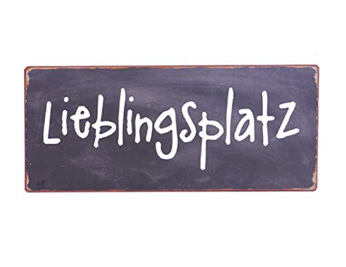 Metallschild "Lieblingsplatz" Shabby Look 13cm x 30cm Metallschild "Lieblingsplatz" Shabby Look 13cm x 30cm von Herbert Denk