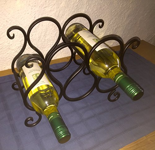 Weinregal Eisen 6 Flaschen 34 x 26 cm von Herbert Denk