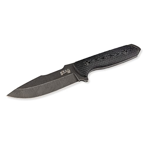 Herbertz Gürtelmesser, AISI 420 Stahl, rostfrei, Full Tang, G10 Heftschalen, Fangriemenöse, Nylonscheide, robustes Outdoor-Messer & Jagdmesser, Survivalmesser mit feststehender Klinge von Herbertz