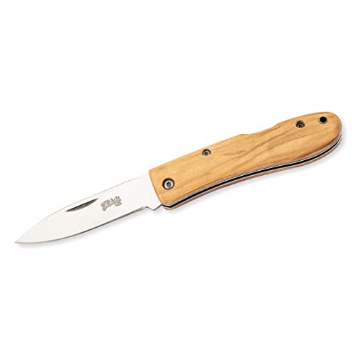 Herbertz Selektion Taschenmesser, AISI 440 Stahl, rostfrei, Olivenholz, Back Lock, Fangriemenöse, scharfes Klappmesser & Outdoor-messer für Camping, Wandern oder Jagd Herbertz Selektion Taschenmesser, AISI 440 Stahl, rostfrei, Olivenholz, Back Lock, Fangriemenöse, scharfes Klappmesser & Outdoor-messer für Camping, Wandern oder Jagd von Herbertz