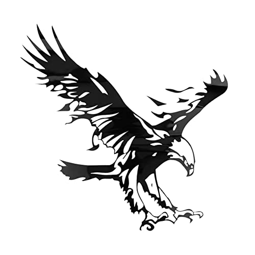 5 Stück Adler Auto Aufkleber, Auto Dekorativer Aufkleber Lustige Tier Simulation Adler Auto Windschutzscheiben Aufkleber Wasserdicht Kreative Emblem Sticker Motorhaube Sticker Selbstklebend,Schwarz von Herbests