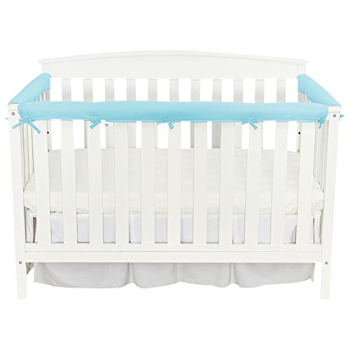 Bettkantenschutz für Kinderbetten, zum Schutz für Baby Kinder Eckenschutz Schutz Kopfschutz Für Bettrahmen Kantenschutz Babybett für Seiten Vorderschienen,Weiches Mikrofaser Polyester,132x17 cm von Herbests