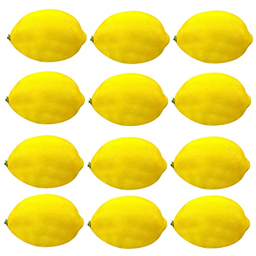 Herbests 12 Stück Künstliche Gelb Zitrone Deko Simulation Lebensechte Simulation gelbe Zitrone Gefälschte Früchte Obst Party Festival Dekoration Zitrone Simulation Obst für Haus, Küche Dekoration Herbests 12 Stück Künstliche Gelb Zitrone Deko Simulation Lebensechte Simulation gelbe Zitrone Gefälschte Früchte Obst Party Festival Dekoration Zitrone Simulation Obst für Haus, Küche Dekoration von Herbests