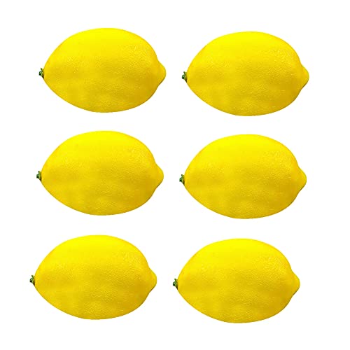 Herbests 6 Stück Künstliche Gelb Zitrone Deko Simulation Lebensechte Simulation gelbe Zitrone Gefälschte Früchte Obst Party Festival Dekoration Zitrone Simulation Obst für Haus, Küche Dekoration Herbests 6 Stück Künstliche Gelb Zitrone Deko Simulation Lebensechte Simulation gelbe Zitrone Gefälschte Früchte Obst Party Festival Dekoration Zitrone Simulation Obst für Haus, Küche Dekoration von Herbests