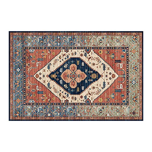 Herbests Fußmatte Innen 50 x 80 cm,Waschbar rutschfeste Schmutzfangmatte Fussmatte Orientalischer Teppich Türmatte Fußabstreifer Kurzflor Blumenteppich für Flur, Schlafzimmer, Kücher, Büro, Esszimmer von Herbests