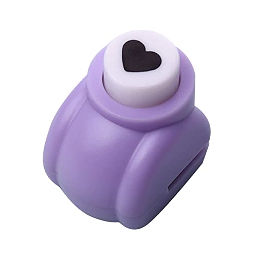 Herbests Papierstanzer, Motivstanzer Mini Papier Stanzer Kinder Motivstanzer Mini Scrapbook Stanzer Bastellocher Lochstanzer für Kinder Verschiedene Motive DIY Scrapbook Fotoalbum Handwerk,Herz 3 von Herbests