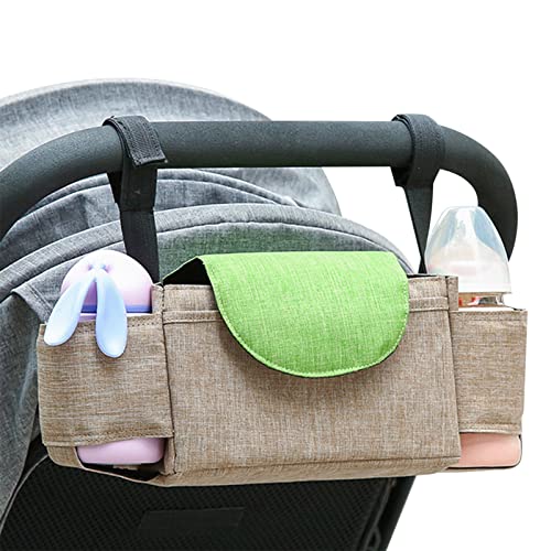 Kinderwagen Organizer,Wasserabweisender Buggy Organizer mit Isolierte Getränkehalter Große Kapazität Universal Baby Kinderwagen Tasche Stroller Organizer Kinderwagen Zubehör für Windeln & Handys von Herbests