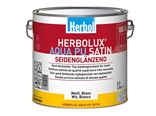 Herbol 24099 Herbolux Aqua PU Satin 0,750 L, Weiß von Herbol