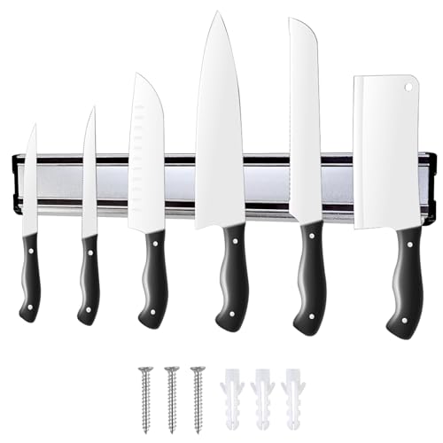 Herboom Magnetleiste Messer (31.5x4.5cm) Wandmontage Edelstahl Magnet Messerhalter, Universeller Messerhalter Magnetisch für Utensilien und Werkzeuge von Herboom
