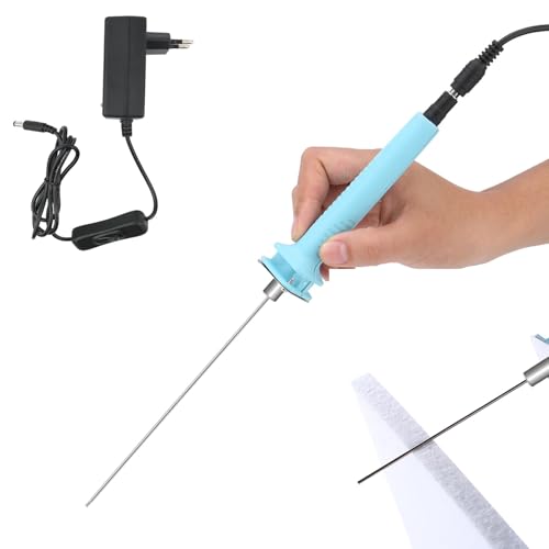Herbst Styroporschneider, Elektrischer Schaumstoffschneider AC110-240V Schneidstift EU-Stecker, Foam Cutter 10cm Heißdrahtschneider für Styroporbogen von Herbst