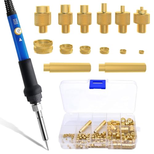 Herbst Gewindeeinsatz Lötkolben Set, Lötkolben mit 130tlg. Gewindeeinsätze M2 M3 M4 M5 M6 M8 Kompatibel für 3D Druck Zubehör Herbst Gewindeeinsatz Lötkolben Set, Lötkolben mit 130tlg. Gewindeeinsätze M2 M3 M4 M5 M6 M8 Kompatibel für 3D Druck Zubehör von Herbst