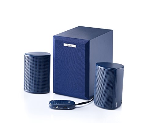 Hercules 2.1 20 (2.1 Lautsprecher, 9 W RMS, Lautstärkeregler, Tischfernbedienung, AUX-Eingang) von Hercules