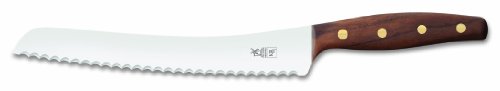 Windmühlenmesser "BrotBeidhänder" Brotsägemesser, Walnussholzgriff von Windmühlenmesser