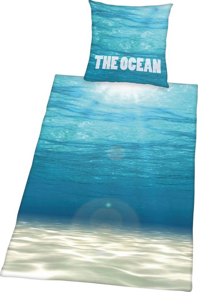 Herding Young Collection Bettwäsche The Ocean, Renforcé, mit tollem Ozean Motiv von Herding Young Collection