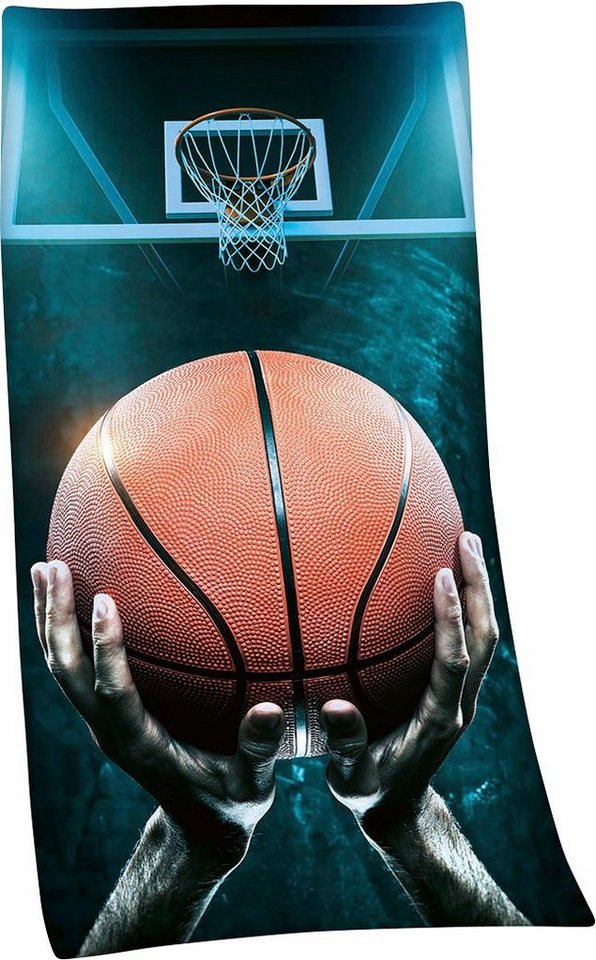 Herding Young Collection Badetuch Basketball, Velours (1-St), hochfarbig bedruckt von Herding Young Collection